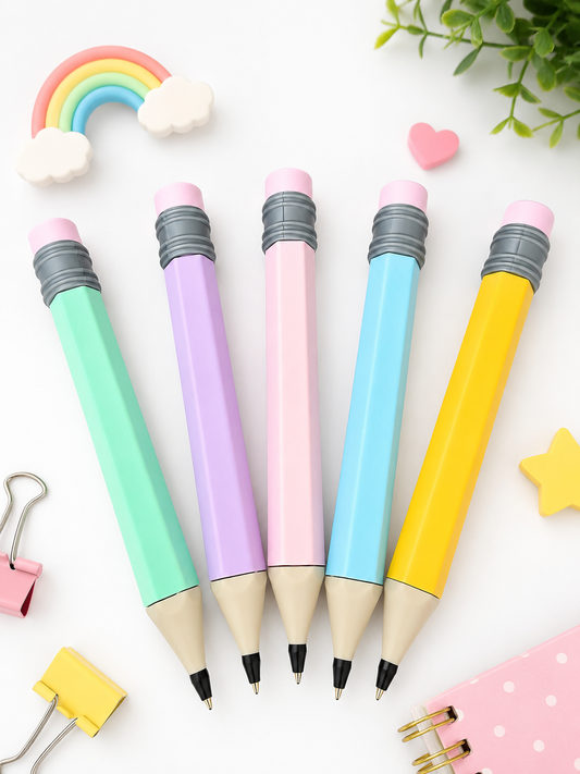 Personalized Jumbo Pencil Pen | Custom Name Pen | 3D Printed School Gift