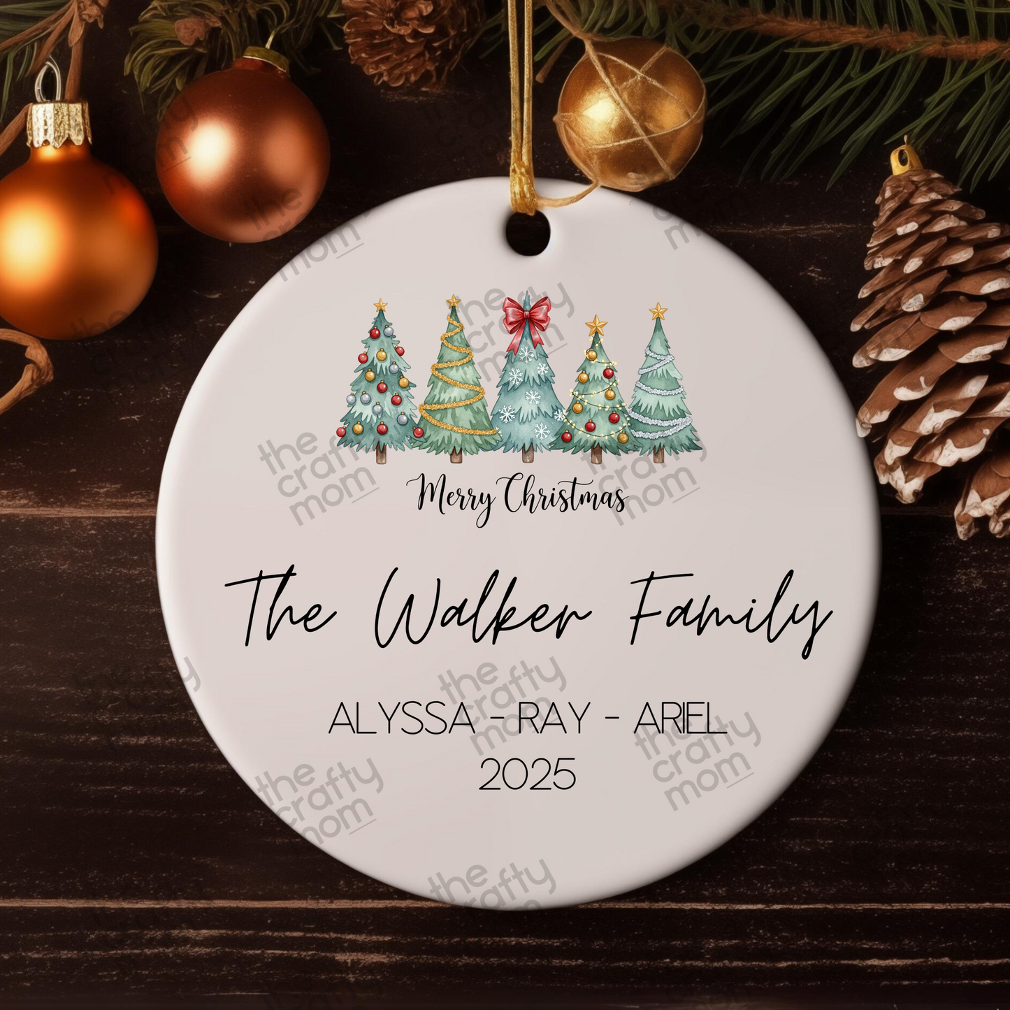 Personalized ceramic ornament