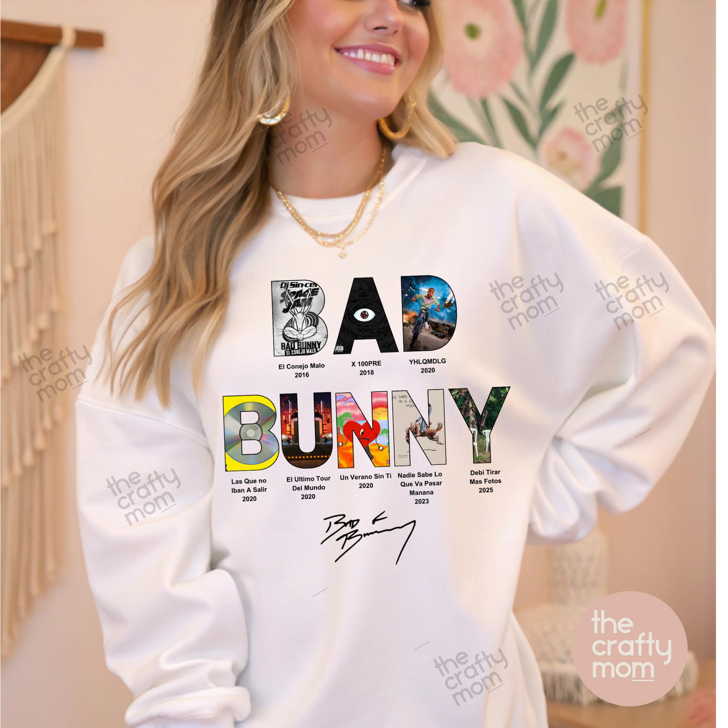 Bad Bunny Discography sweatshirt
