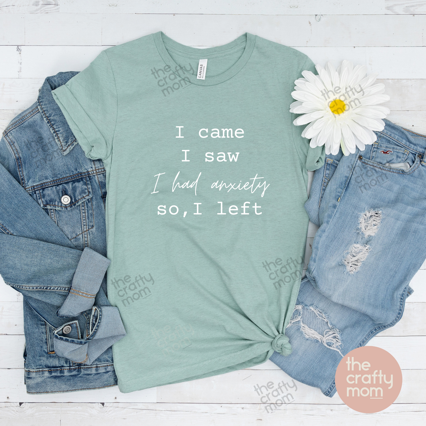 I came, I saw, I had anxiety so I left tee