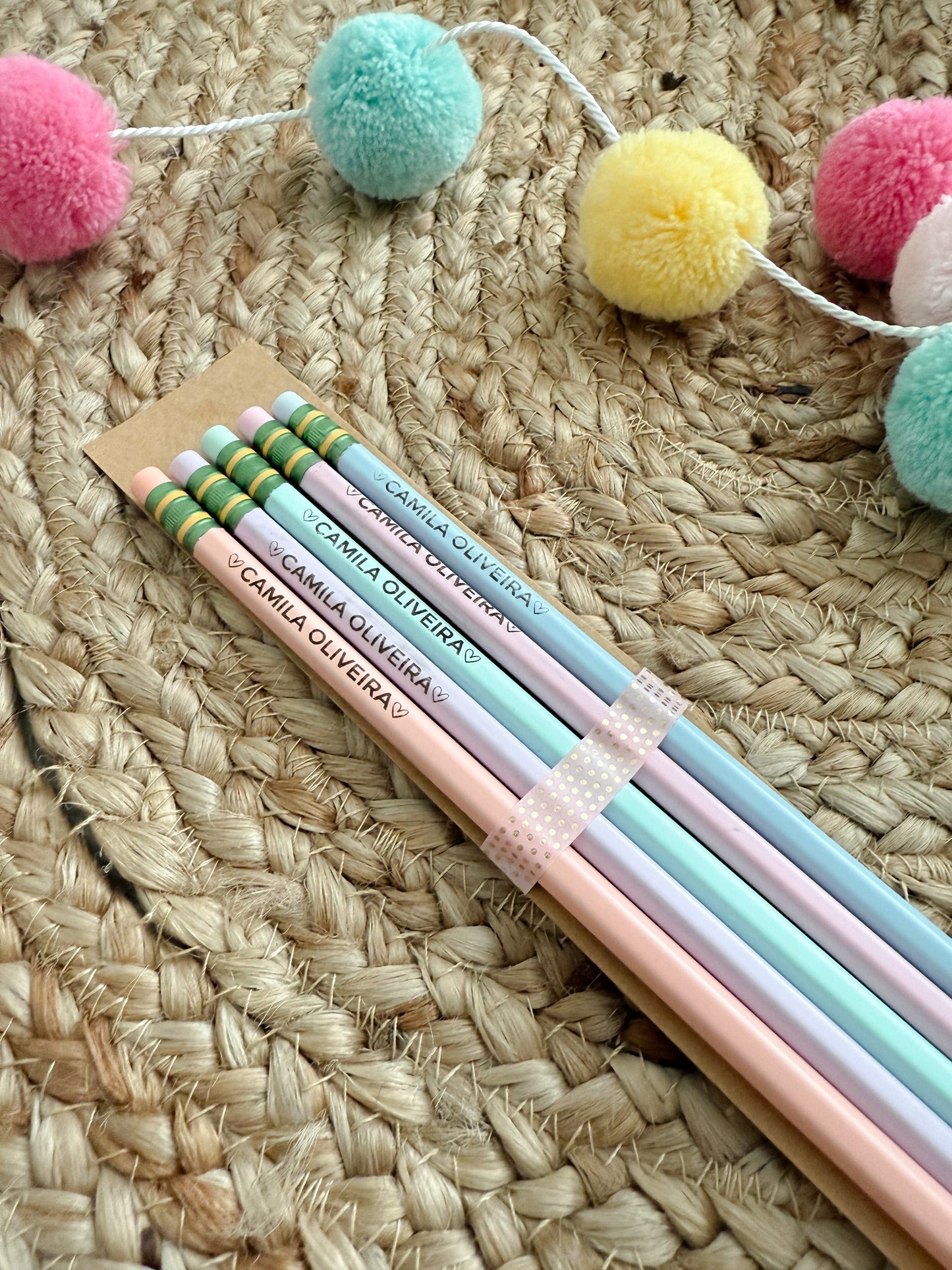 Personalized pencil set x 5