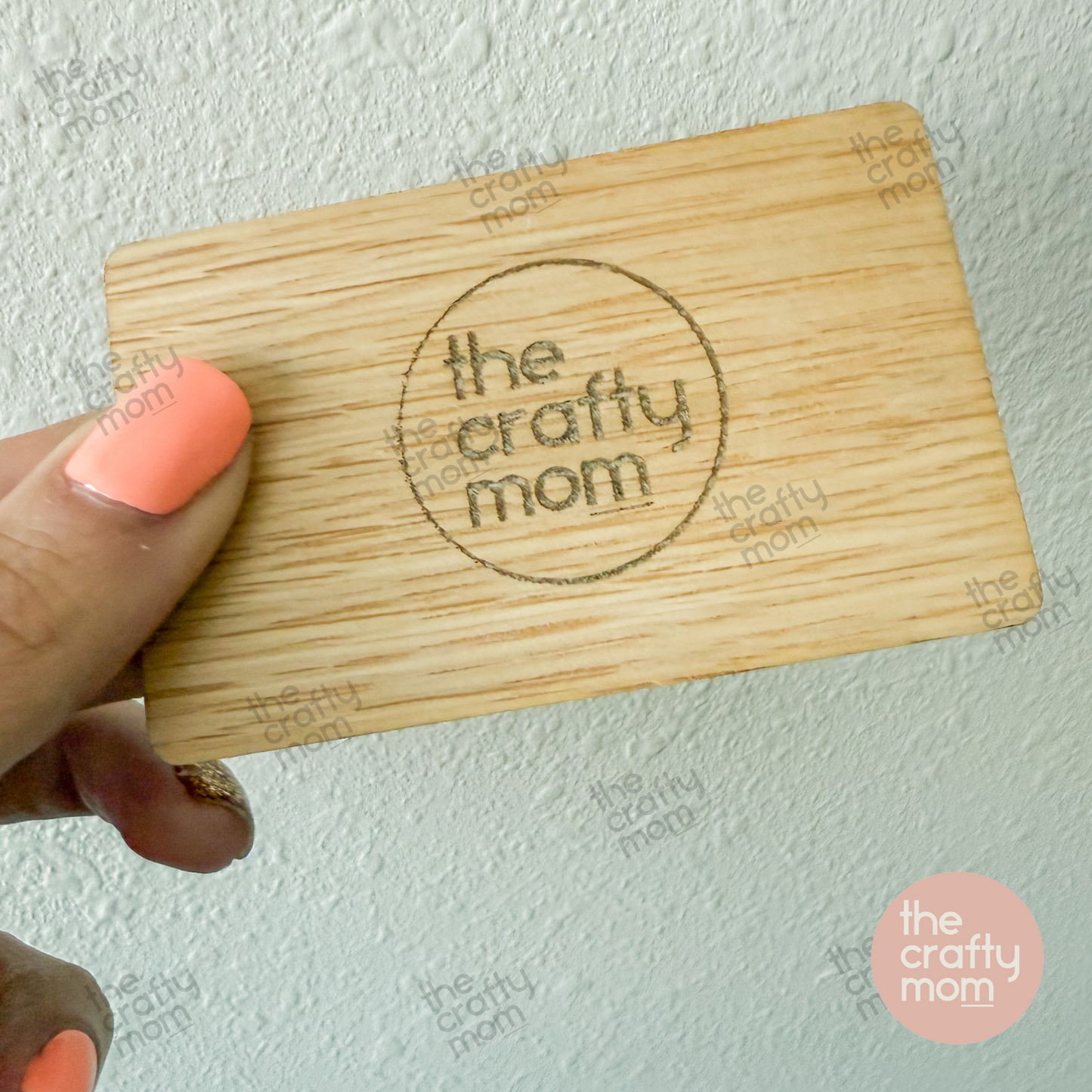 Custom Engraved Wood Business Card with NFC Technology