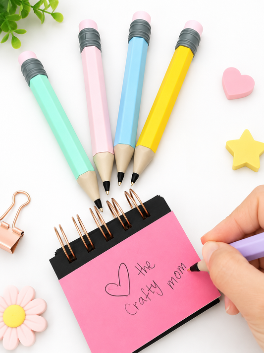 Personalized Jumbo Pencil Pen | Custom Name Pen | 3D Printed School Gift