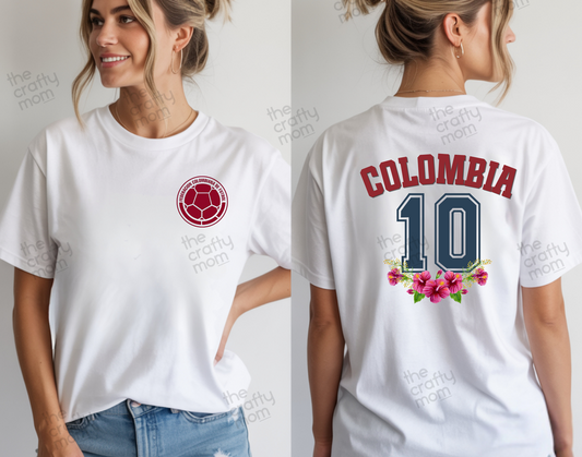 Personalized Colombia Soccer Shirt