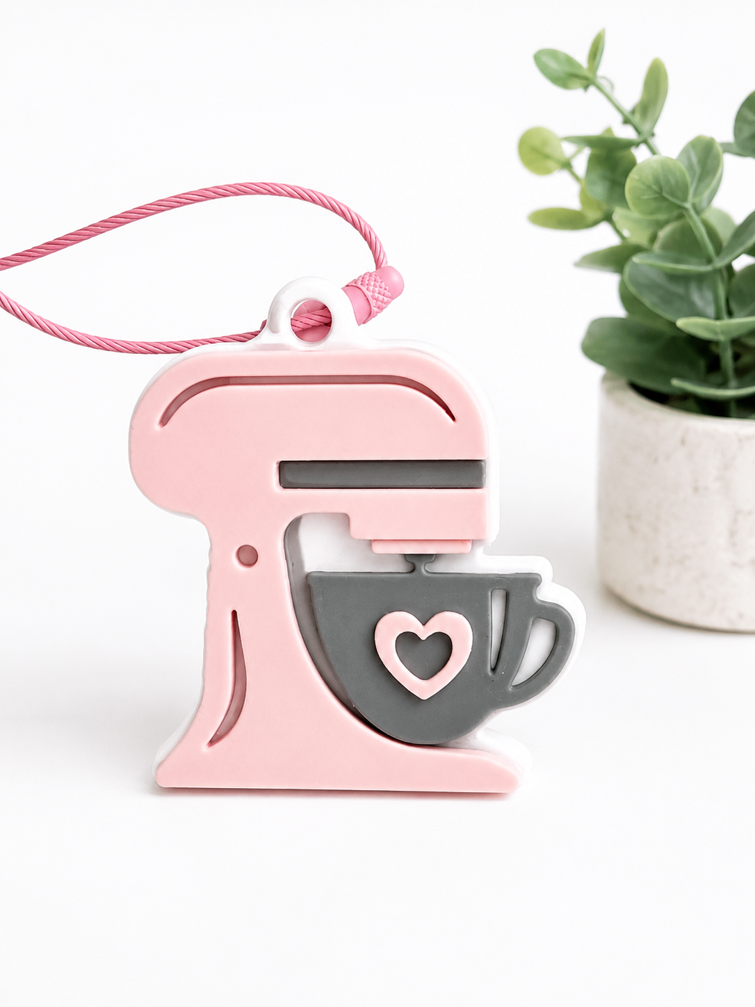 NFC Stand Mixer Keychain | Smart Digital Business Card for Bakers | 3D Printed Chef Gift