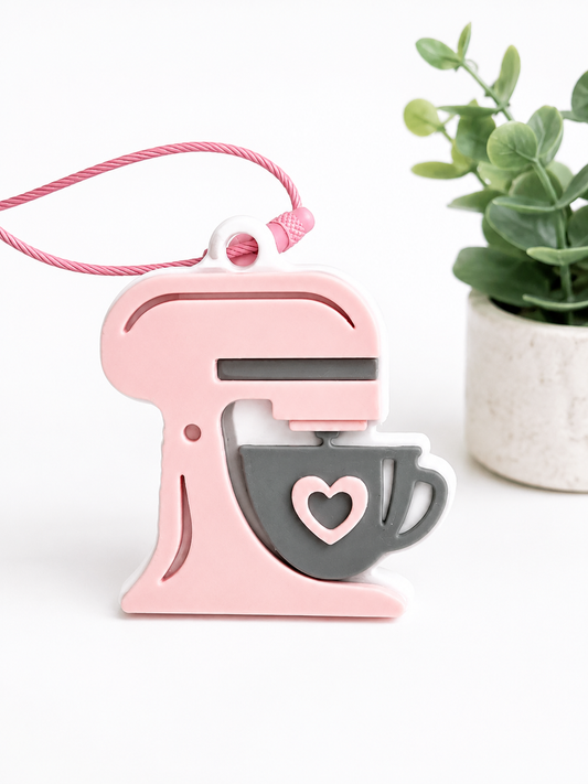 NFC Stand Mixer Keychain | Smart Digital Business Card for Bakers | 3D Printed Chef Gift
