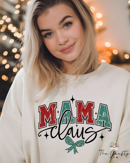 Mama Claus Personalized sleeve