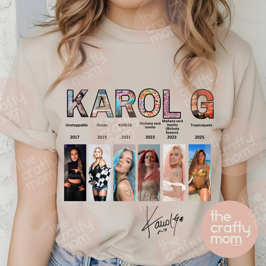 2025 Karol G Tropicoqueta Discography T‑Shirt