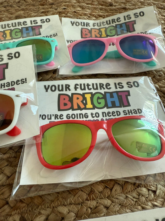 Kids Sunglasses with teacher personalized card