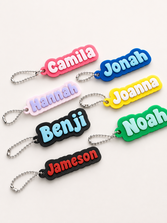 Personalized 3D Name Tags | Custom Color Combinations | Gift Tags