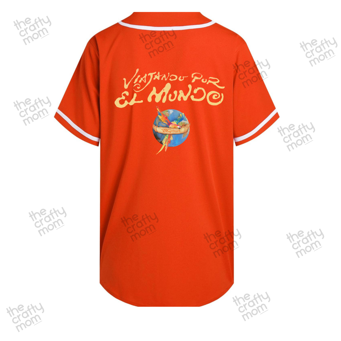 Karol G Inspired Baseball Jersey, Tropicoqueta Shirt, Viajando Por El Mundo tour Back Print, Latin Concert Outfit, Reggaeton Jersey