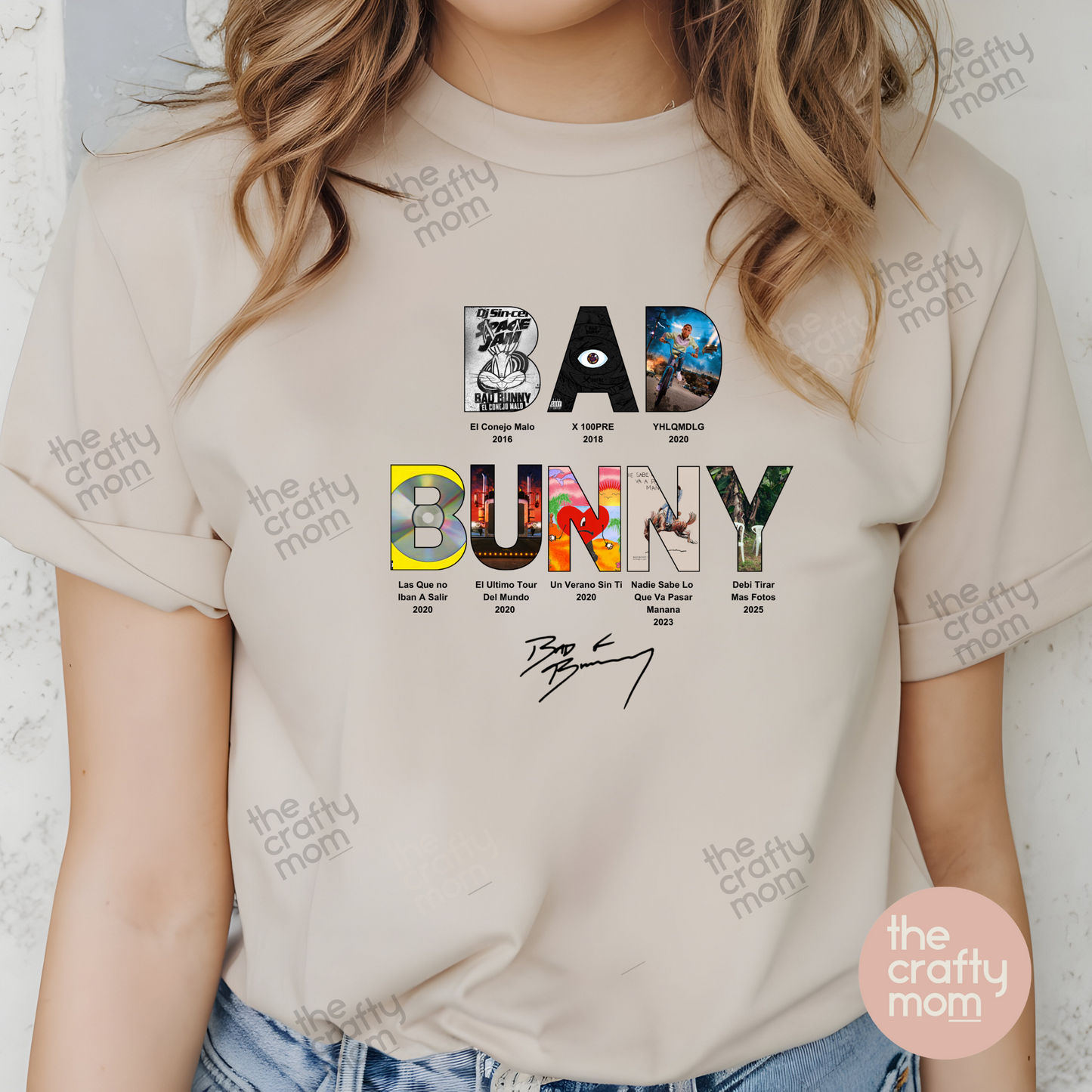Bad Bunny Discography tee