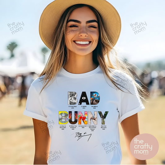 Bad Bunny Discography tee