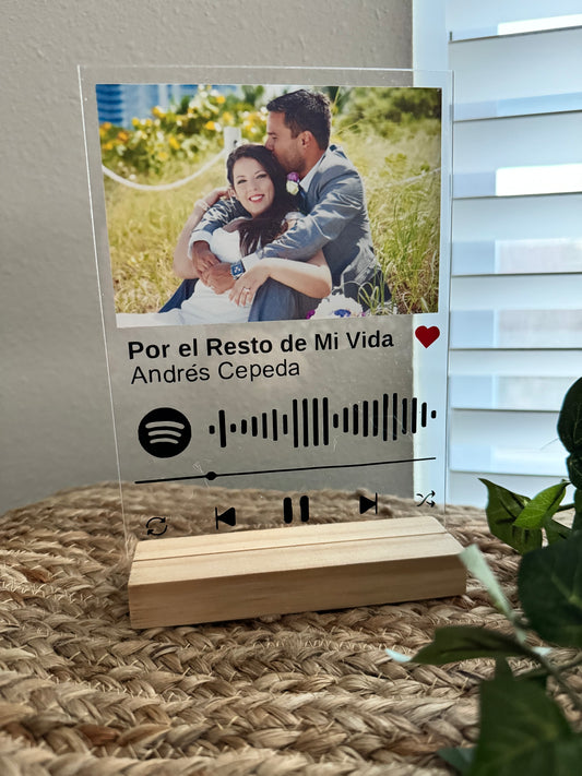 Personalized Spotify Acrylic Sign