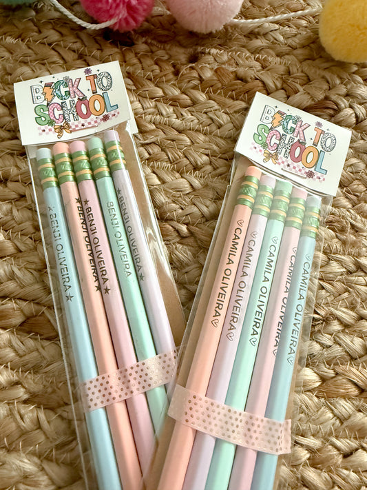 Personalized pencil set x 5