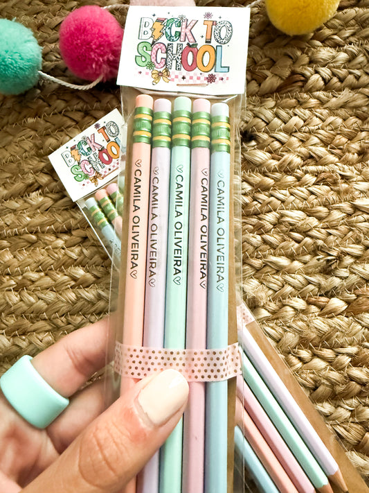 Personalized pencil set x 5