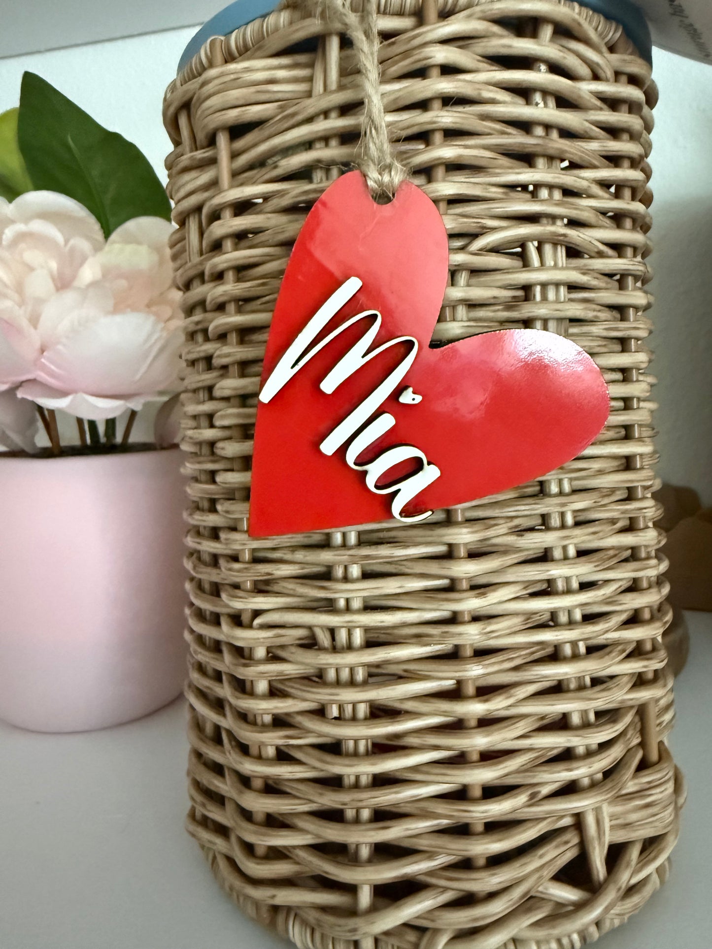 Personalized Valentine's Day Wood Tags