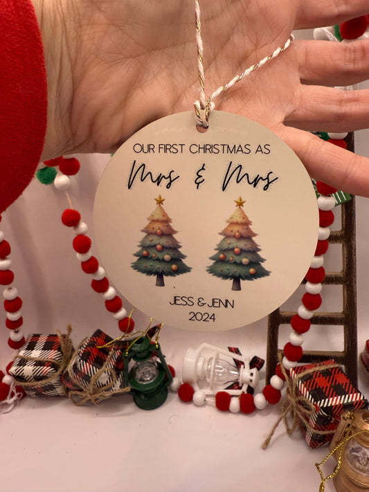 Custom flat ornament