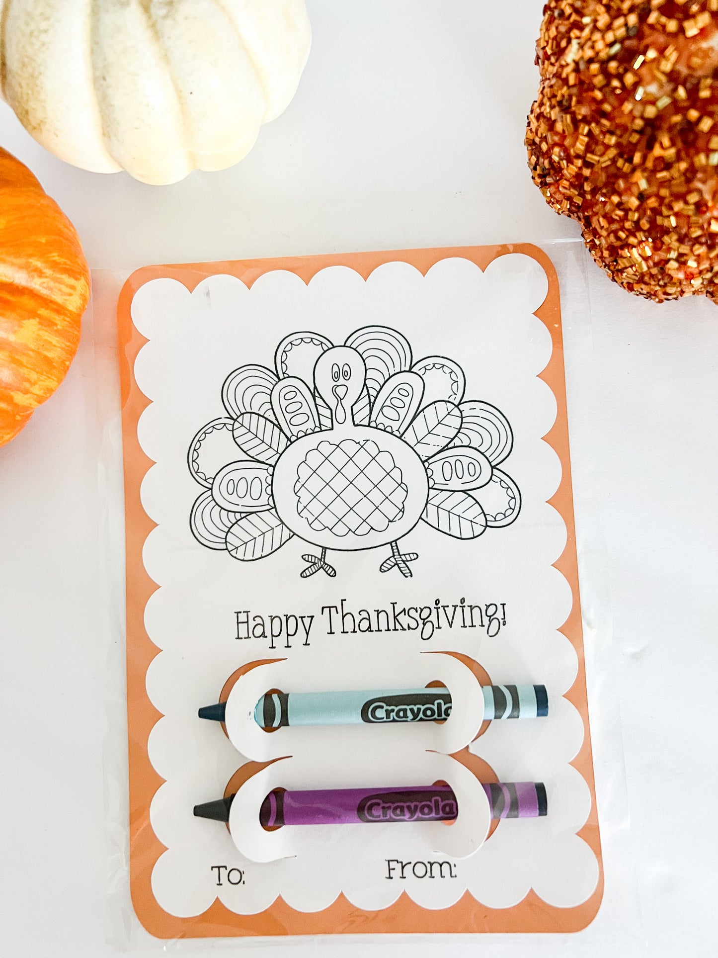 Thanksgiving Coloring Cards