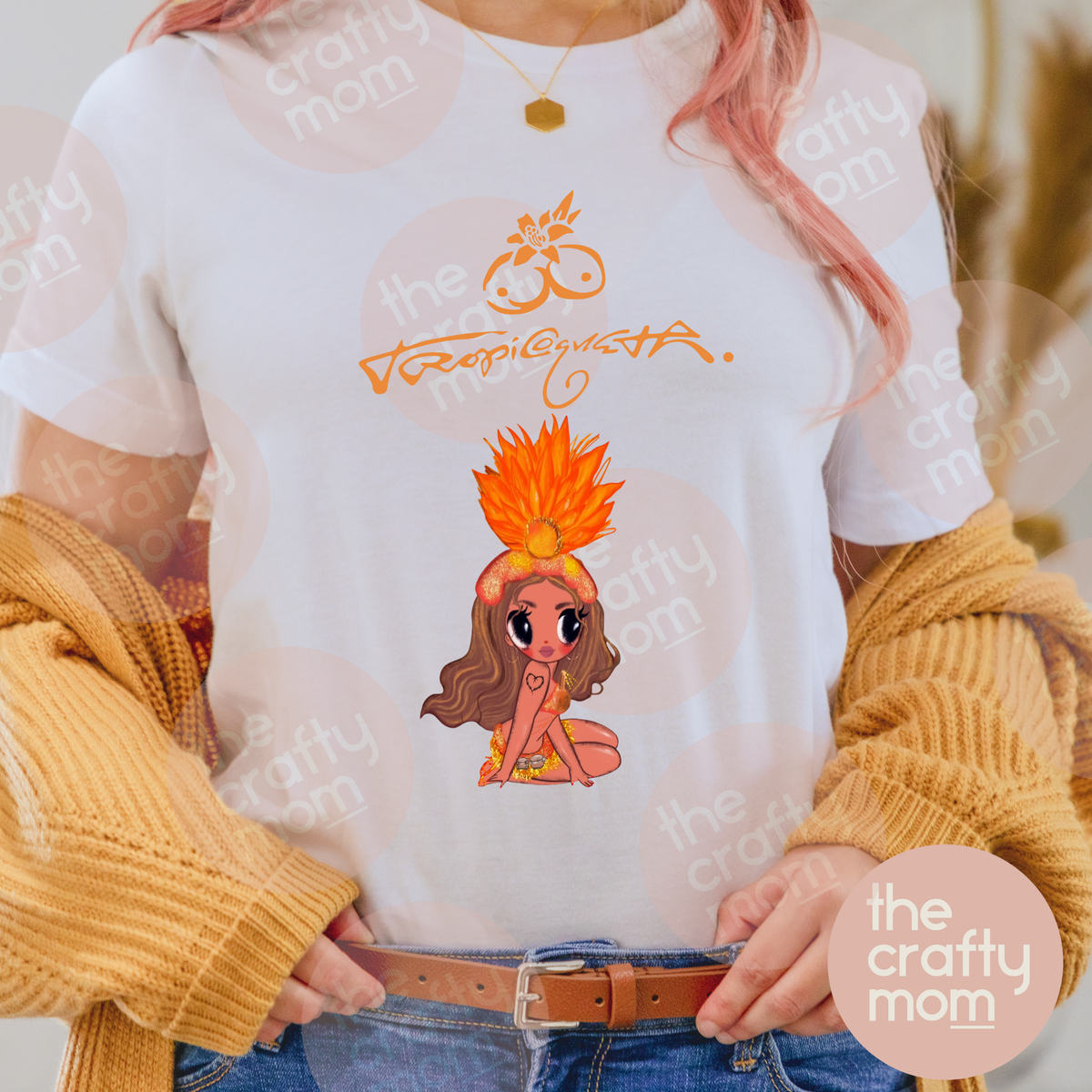 2025 Karol G “Tropicoqueta” T-Shirt – Tropical Cartoon Edition