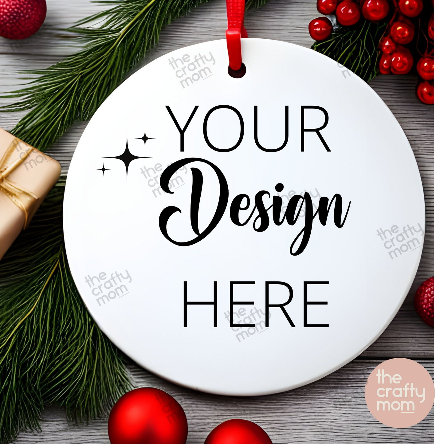 Custom flat ornament