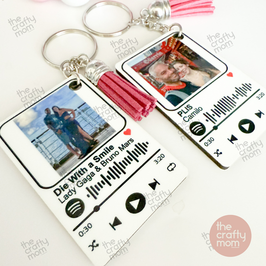 Personalized Spotify Keychain
