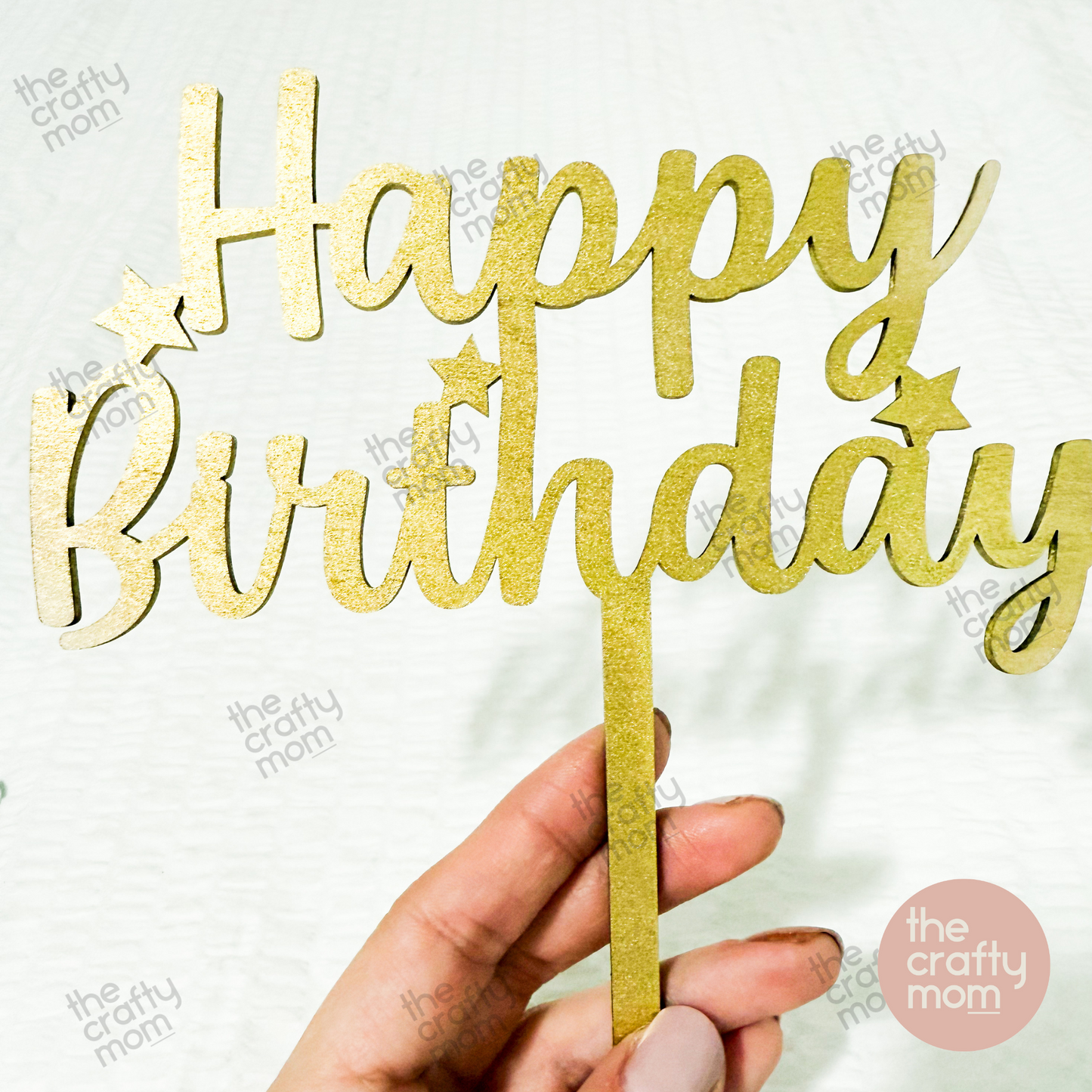 Personalized Wood Cake Topper