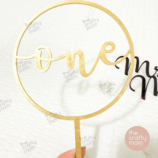 Personalized Wood Cake Topper