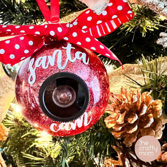 Santa Cam Christmas Ornament