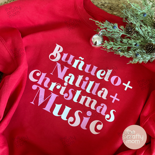 Bunuelo + Natilla + Christmas Music. Sweatshirt