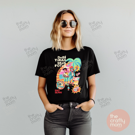 Debi tirar mas fotos cartoon tee