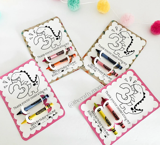 Custom Birthday Coloring Cards