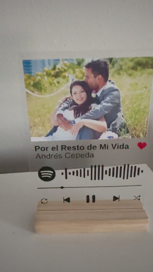 Personalized Spotify Acrylic Sign