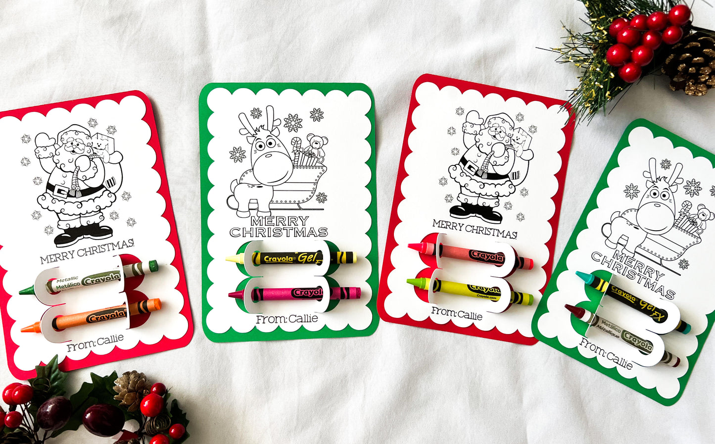 Christmas Coloring Cards