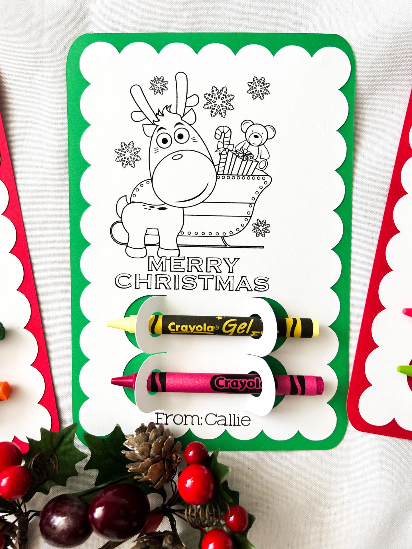 Christmas Coloring Cards